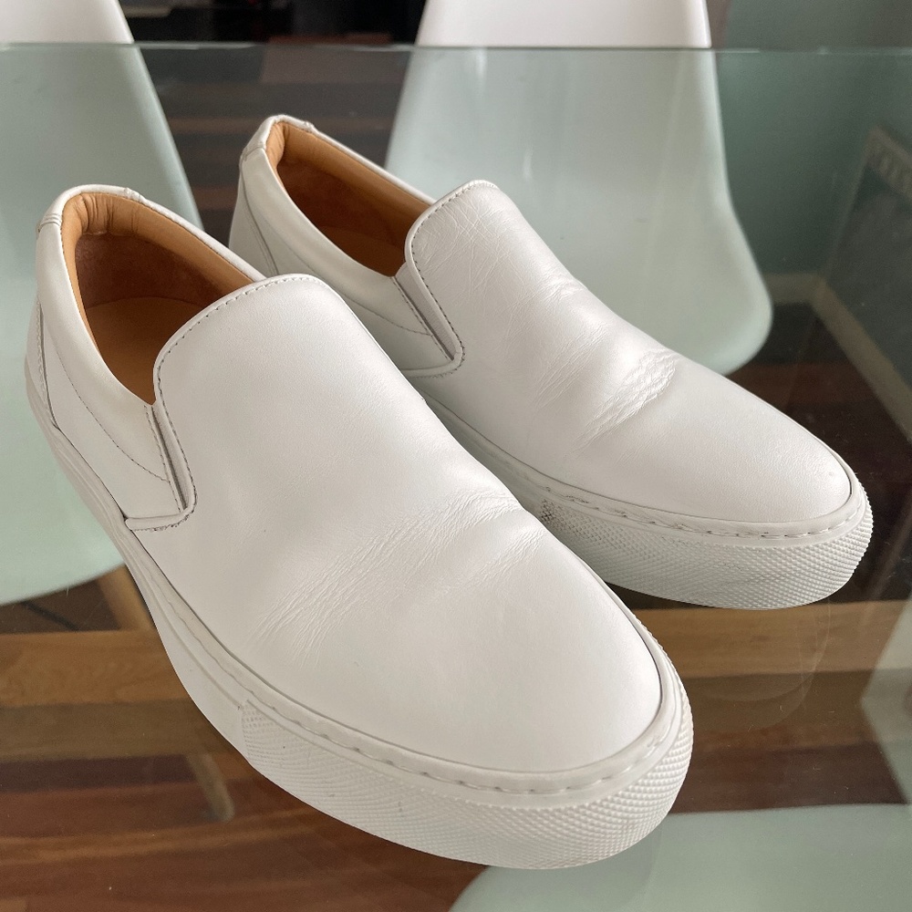 Greats Women's White Slip-On Sneakers size 7.5